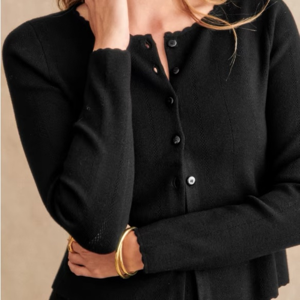 Sezane Elie cardigan in black